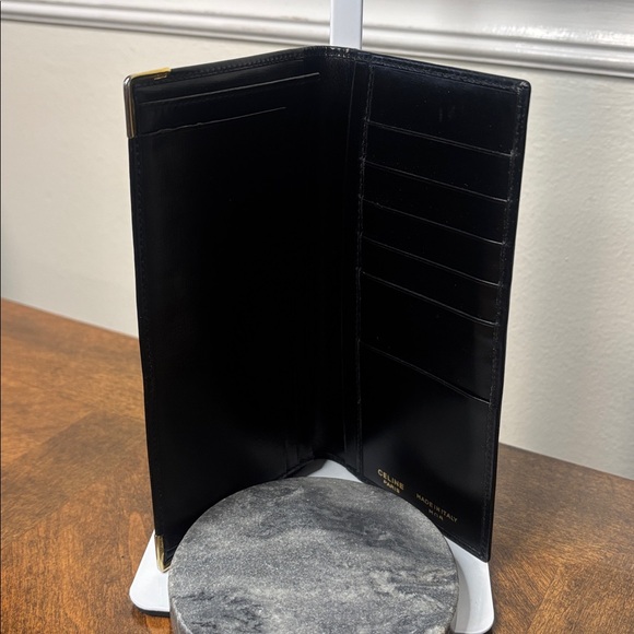 Celine Black Leather long wallet - Picture 3 of 12